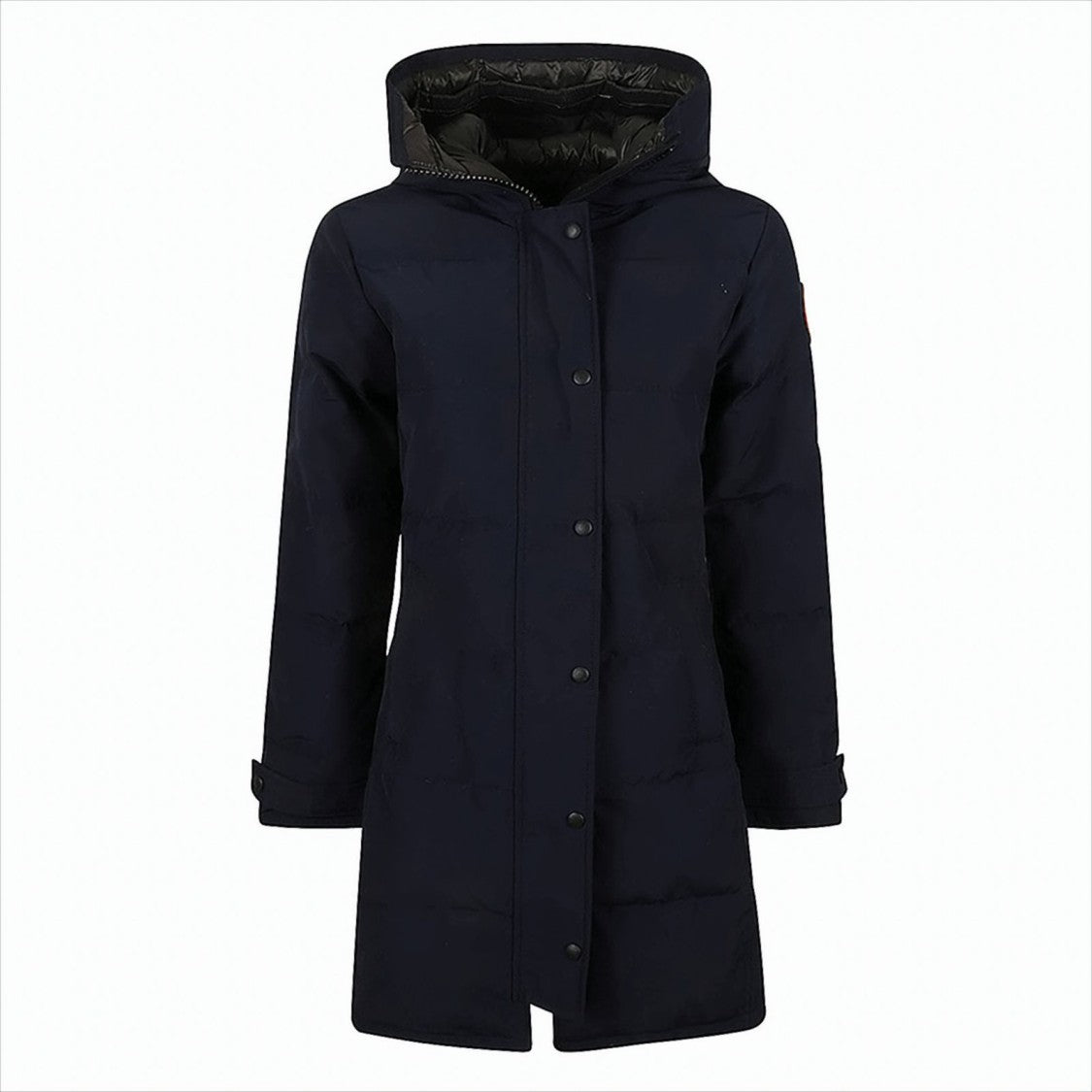 Canada Goose Quilted Longline Hooded Parka With Snap-Button Placket