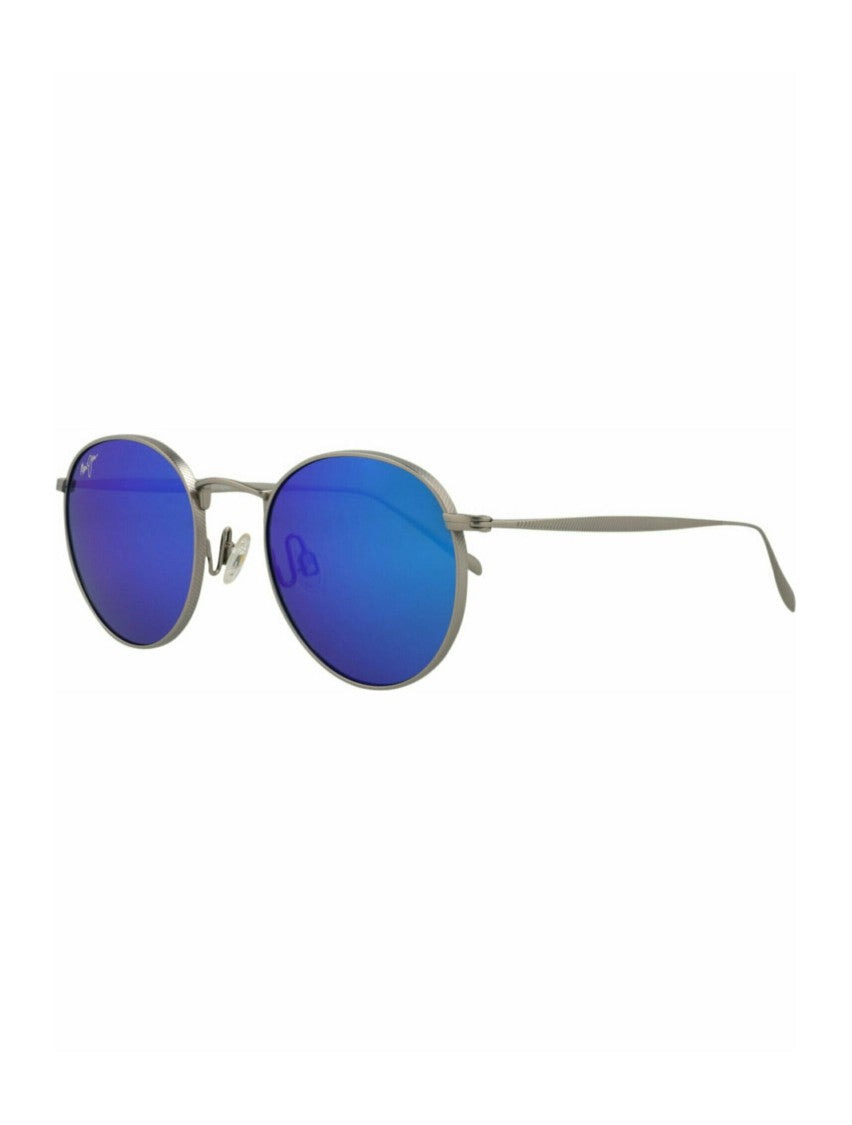 Maui Jim Round-Frame Titanium Sunglasses