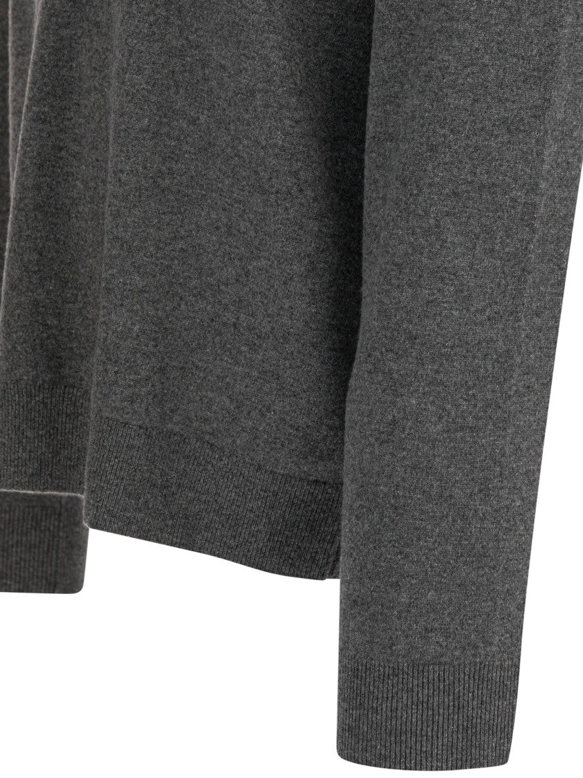 Vince Cashmere Sweater With Half Zipper