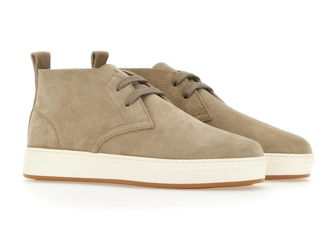 Hogan Suede Minimalist Lace-Up Shoes