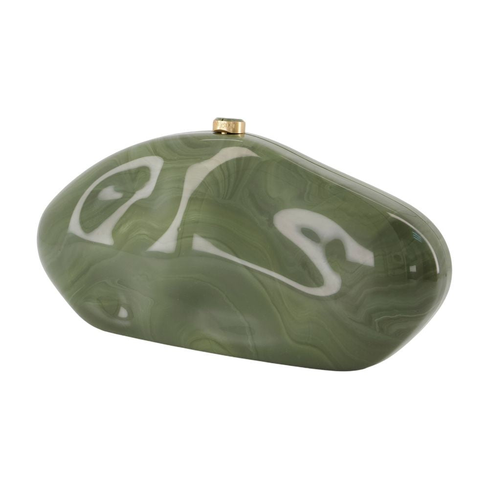 Cult Gaia Caldera Clutch With Organic Shape And Glossy Finish