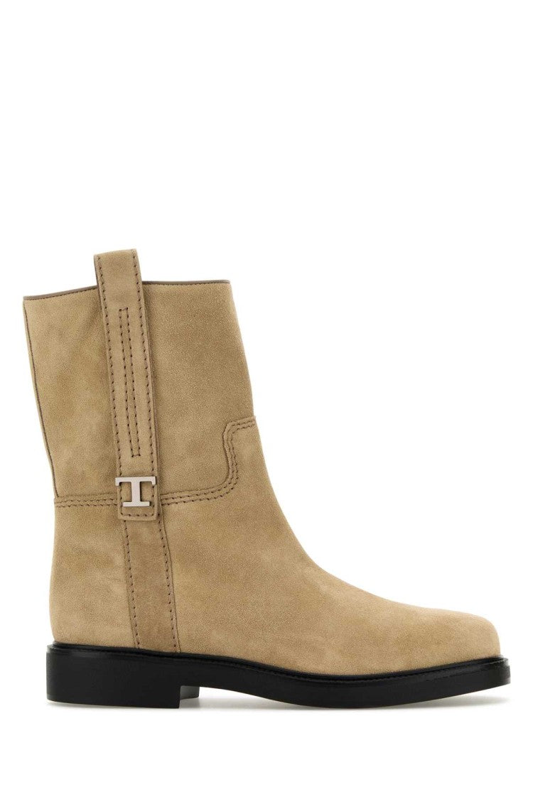 Tod's Sand Suede Ankle Boots