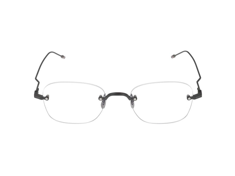 Thom Browne Titanium Frame Eyeglasses With Acetate Accent