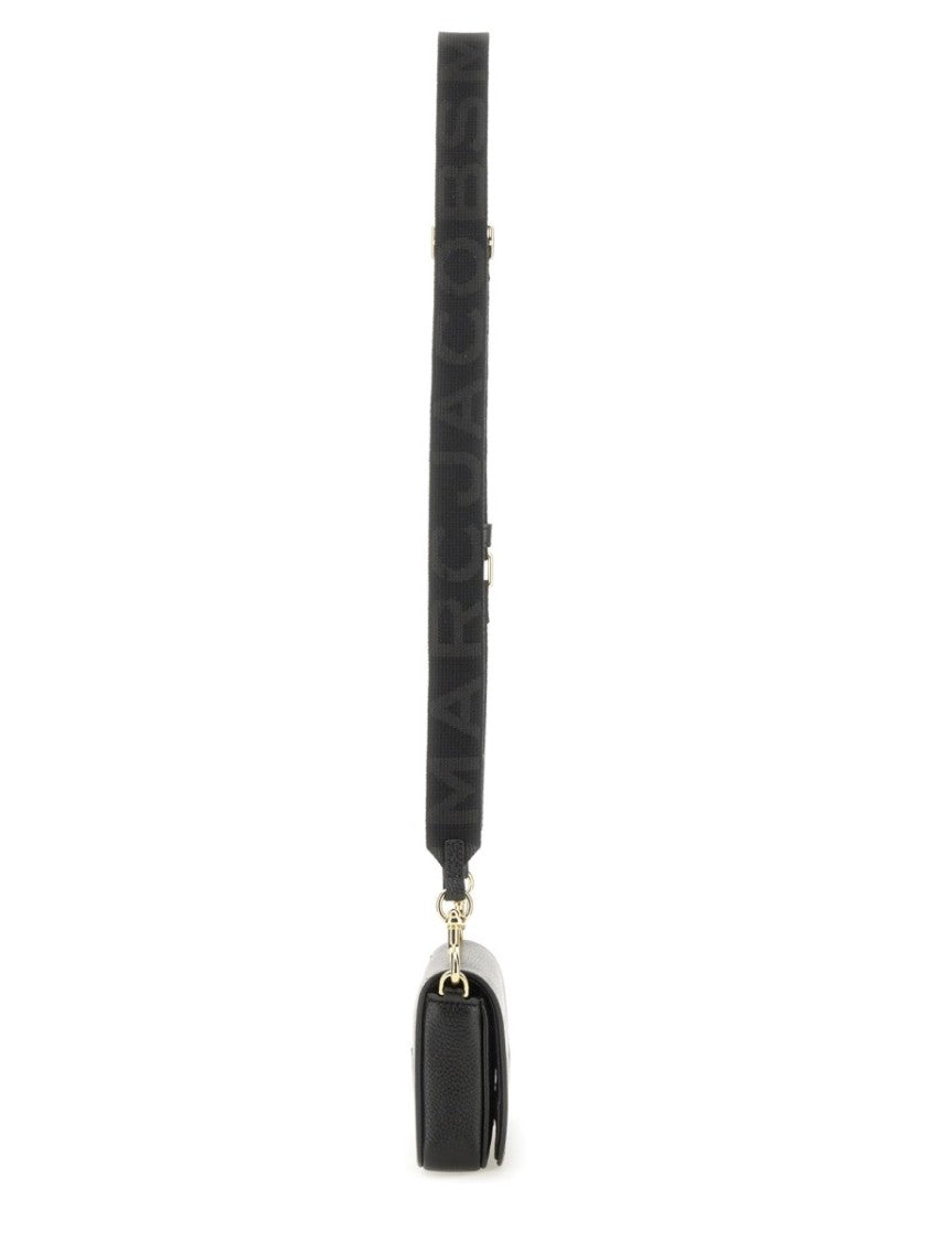 Marc Jacobs Black Leather Compact Flap Mini Bag