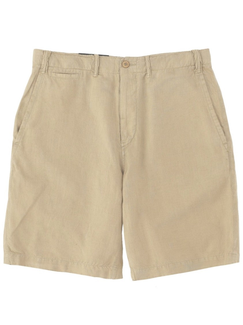 Polo Ralph Lauren Linen-Cotton Straight Cut Mid-Thigh Shorts