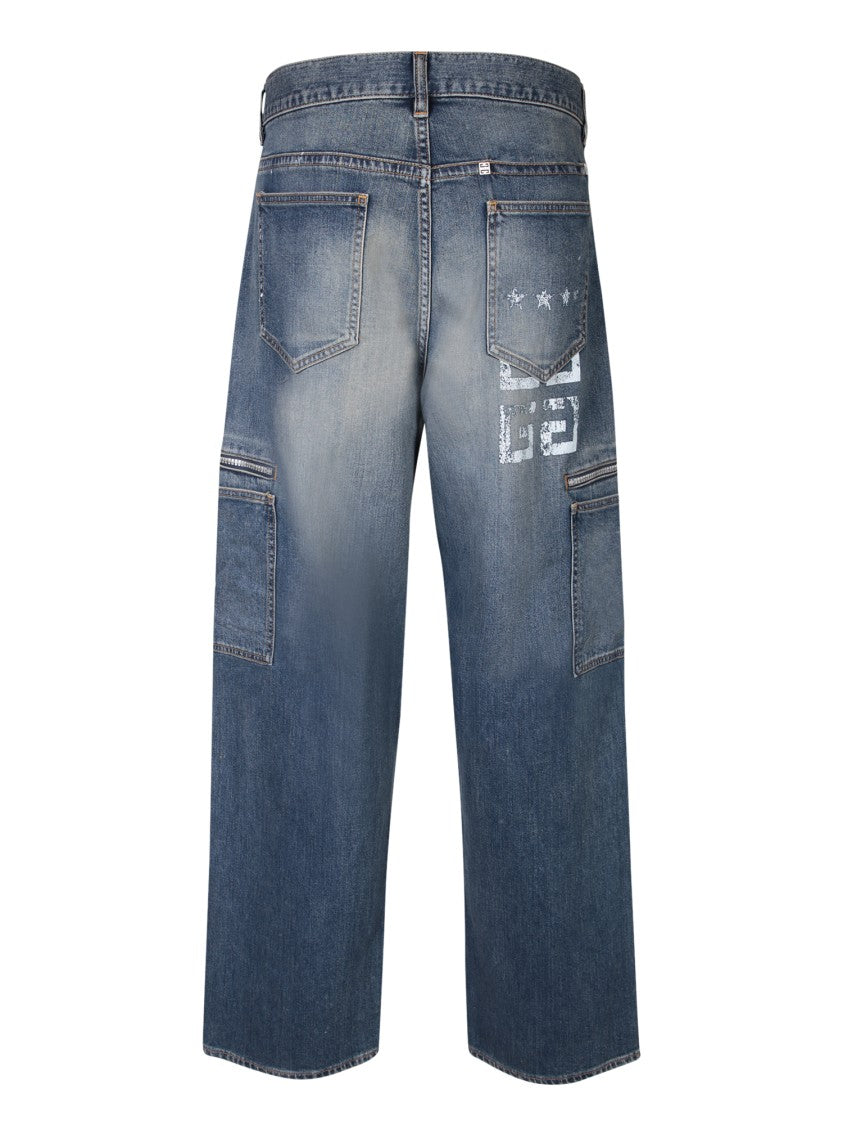 Givenchy Blue Cotton Jeans