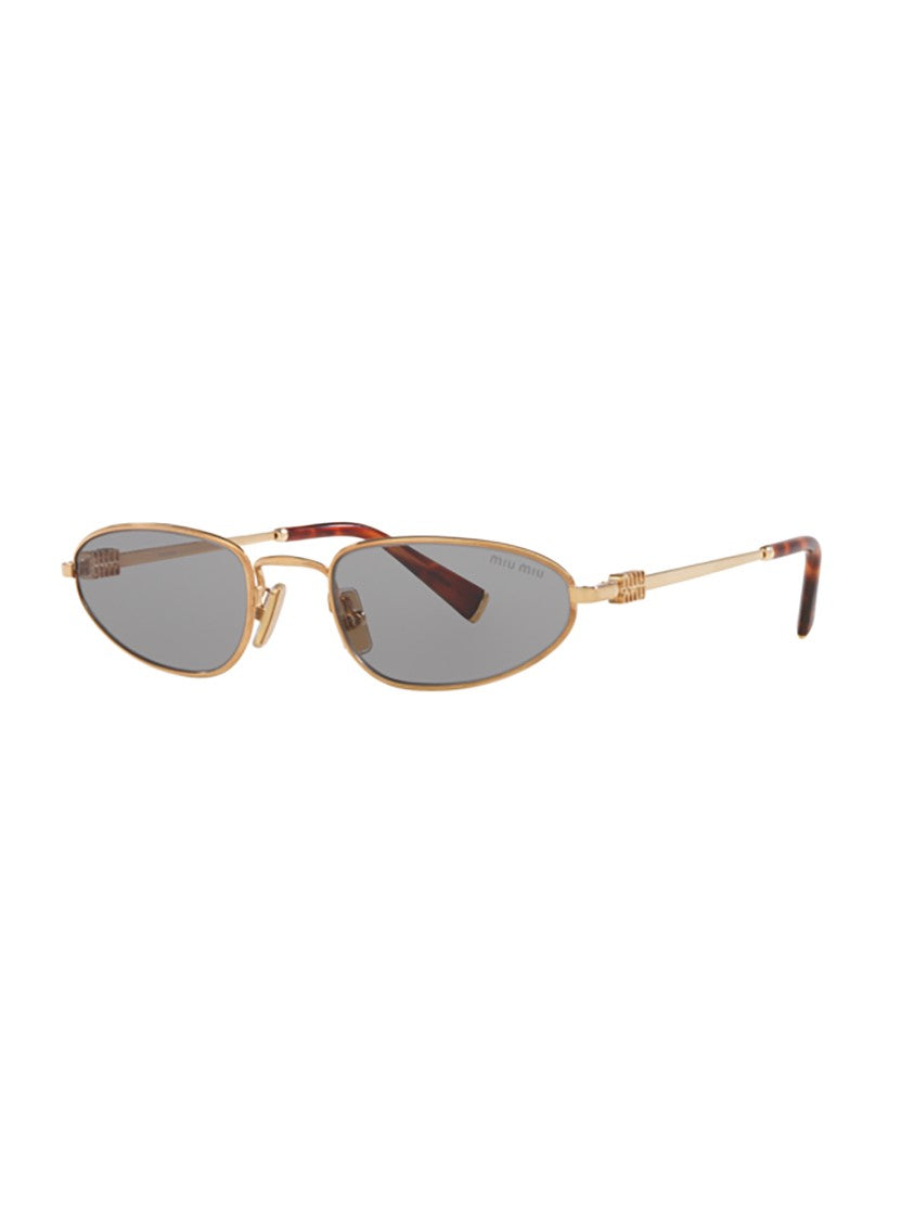 Miu Miu A52s Sole Narrow Oval Tortoiseshell Sunglasses