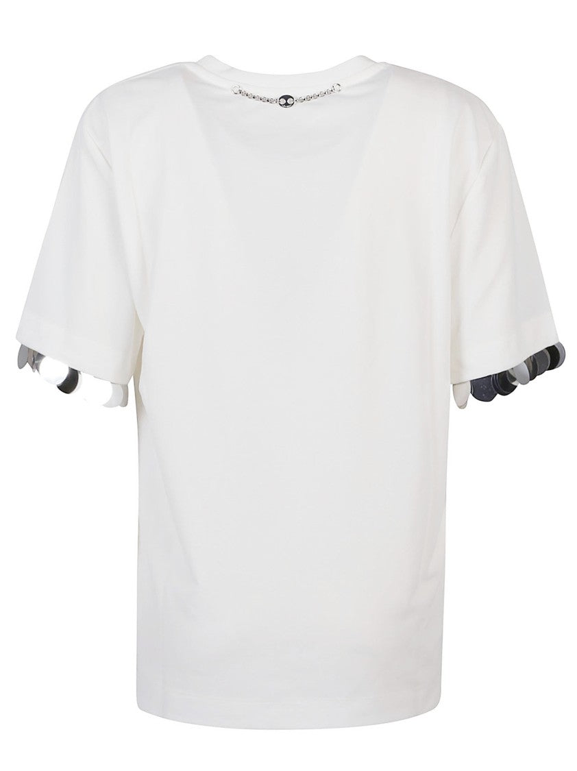 Rabanne Boxy Viscose Sequin T-Shirt