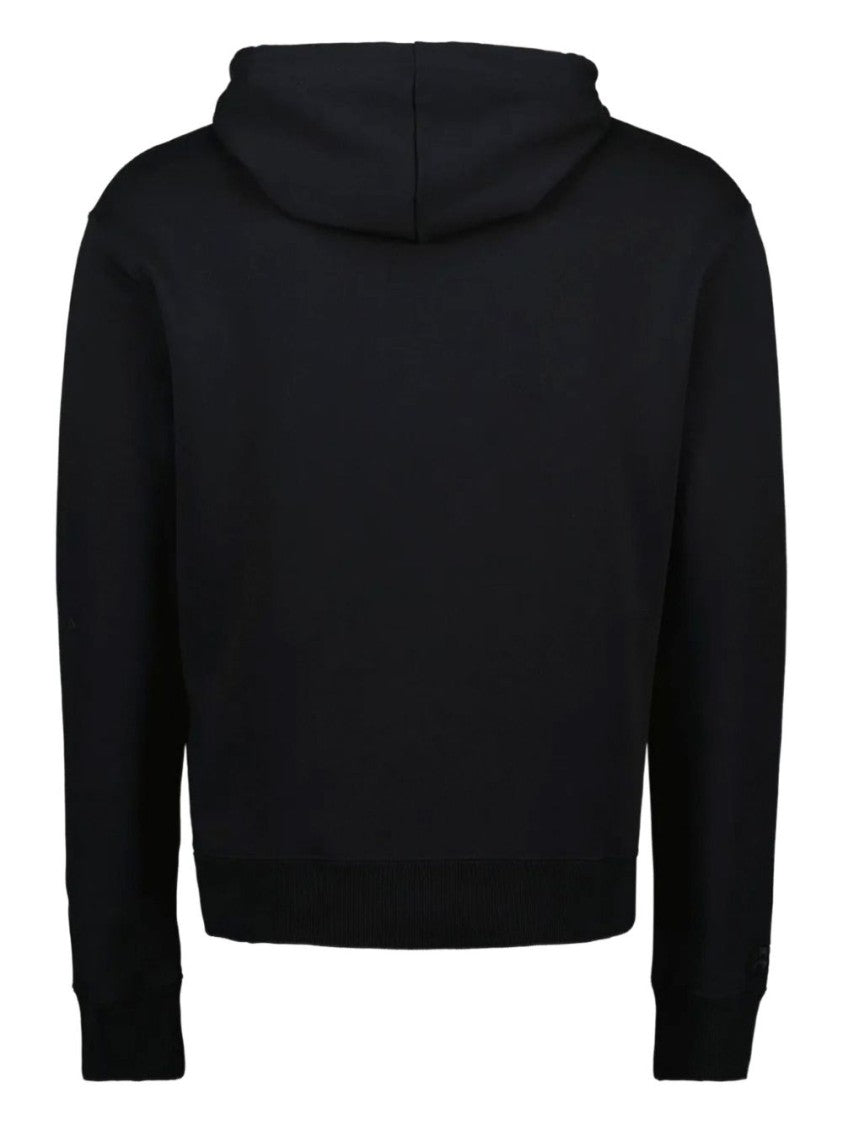 Courrèges Cropped Hoodie Sweater With Drawstring Hood