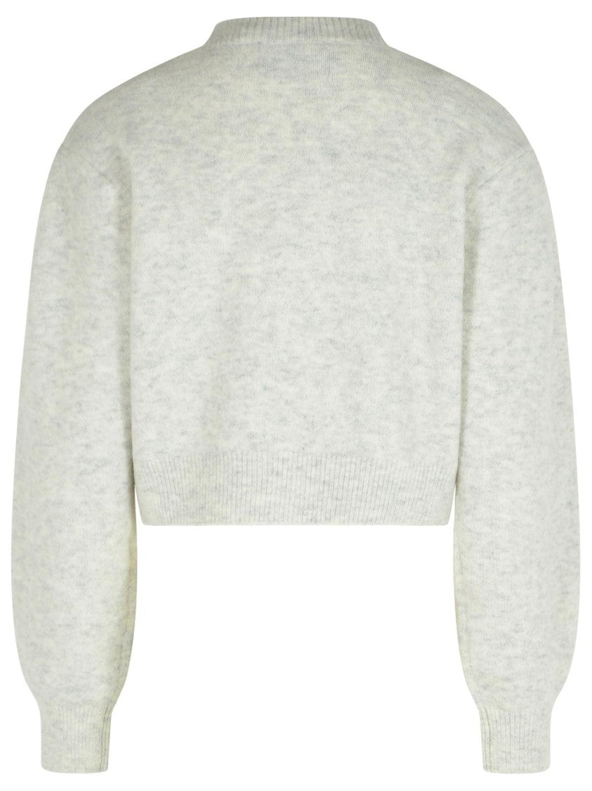 Rotate Light Grey Alpaca Blend Cardigan