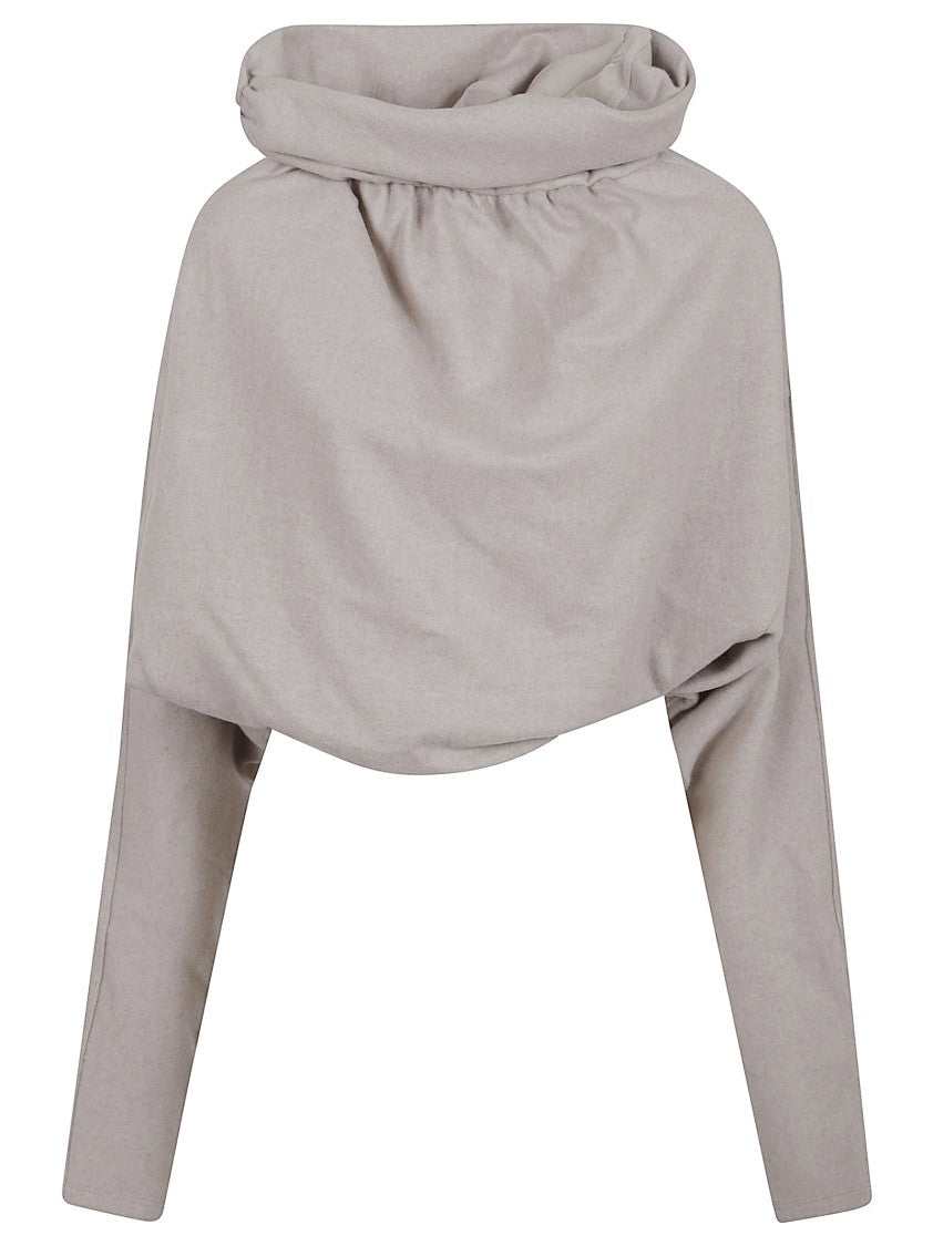 The Andamane Relaxed Fit Long-Sleeve Top With Battery Neckline
