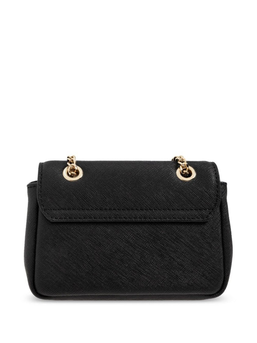 Vivienne Westwood Black Calf Leather Chain Strap Wallet