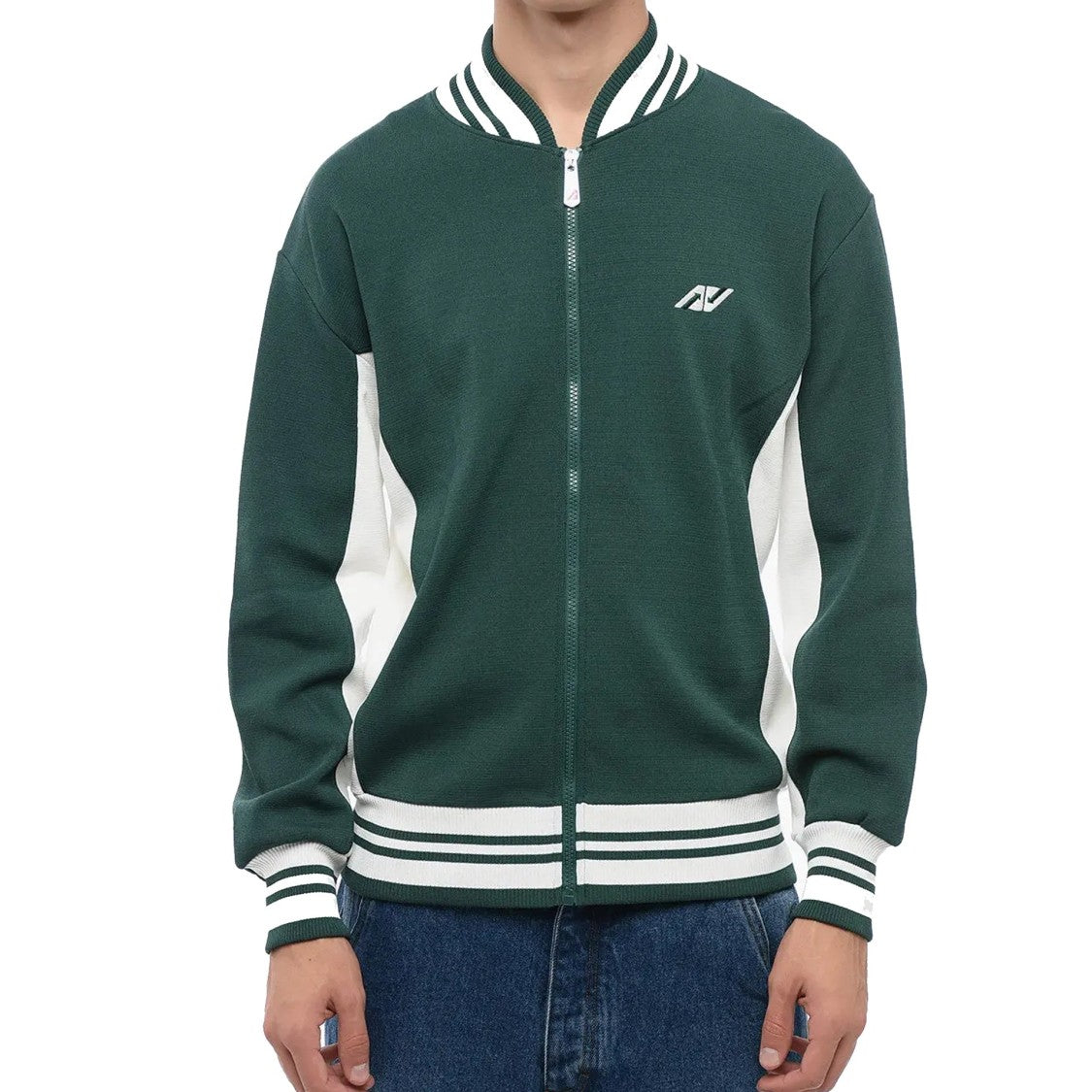 Autry Contrast Panel Track Bomber Jacket