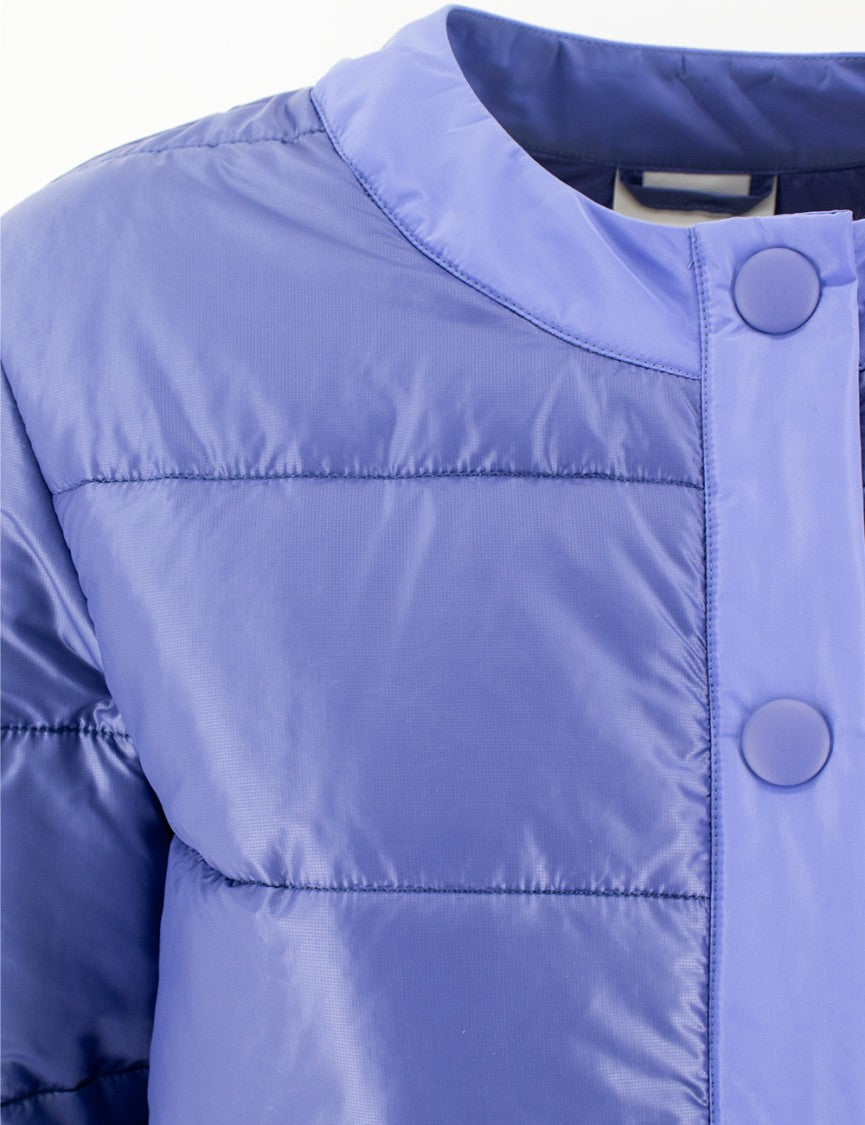 Aspesi Quilted Lavender Jacket With Snap Button Closure