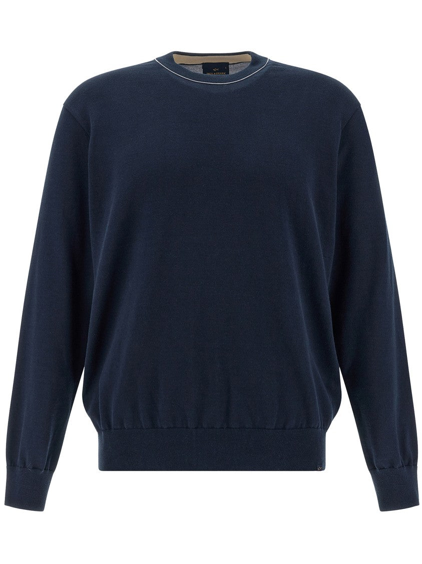 Paul & Shark Deep Navy Classic Cotton Sweater