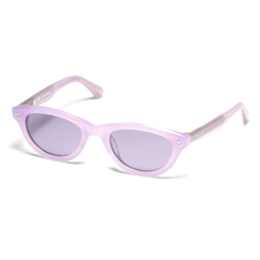 Peter And May Cydonia Translucent Lavender Cat-Eye Sunglasses With Gradient Lenses
