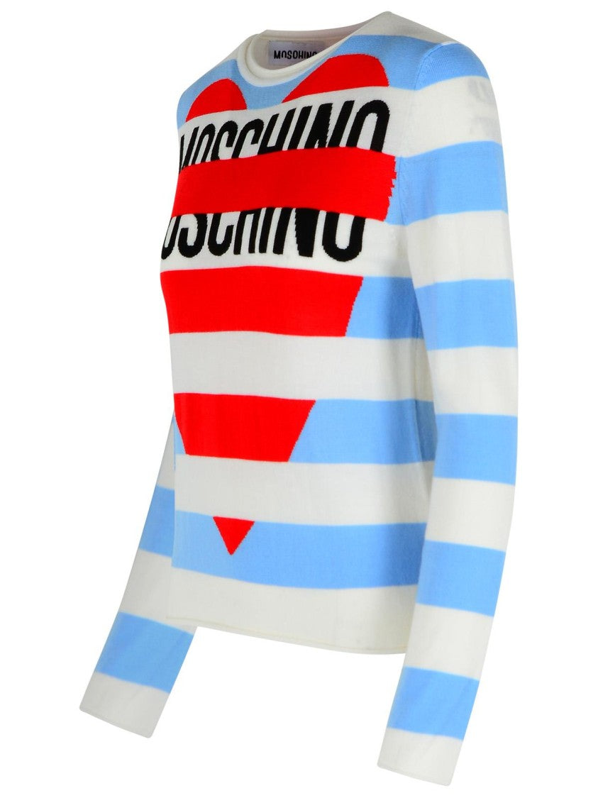 Moschino Jeans Multicolor Virgin Wool Sweater