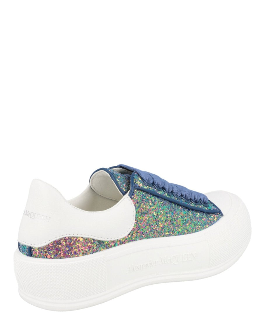 Alexander Mcqueen Glitter Low-Top Sneakers