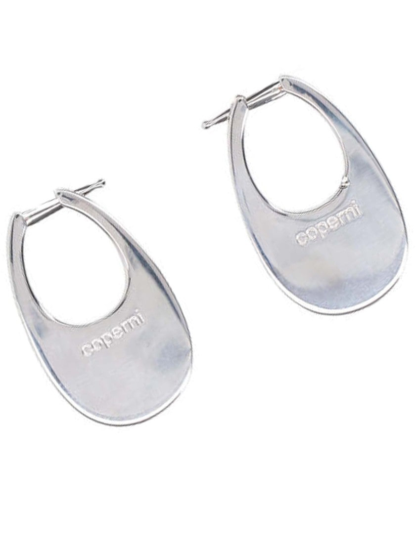 Coperni "Swipe" Medium Earrings – Silver