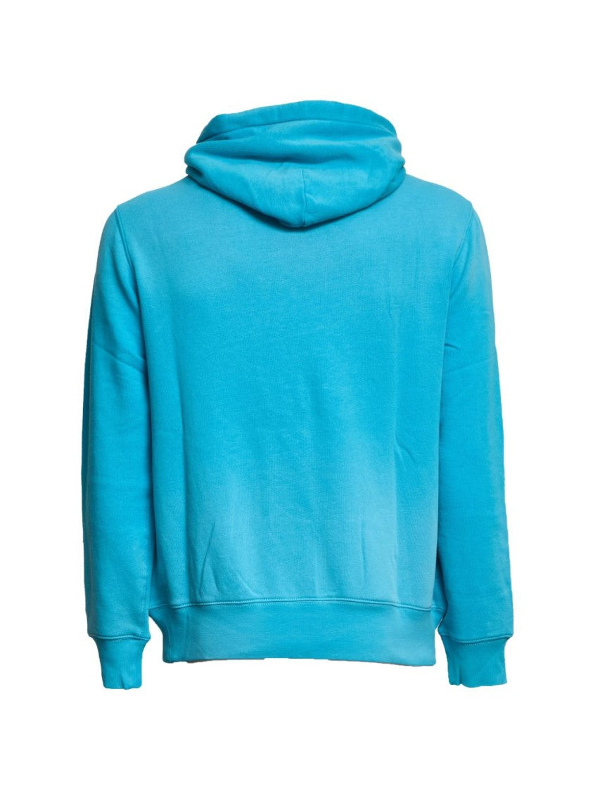 Polo Ralph Lauren Turquoise Hoodie With Bear Graphic