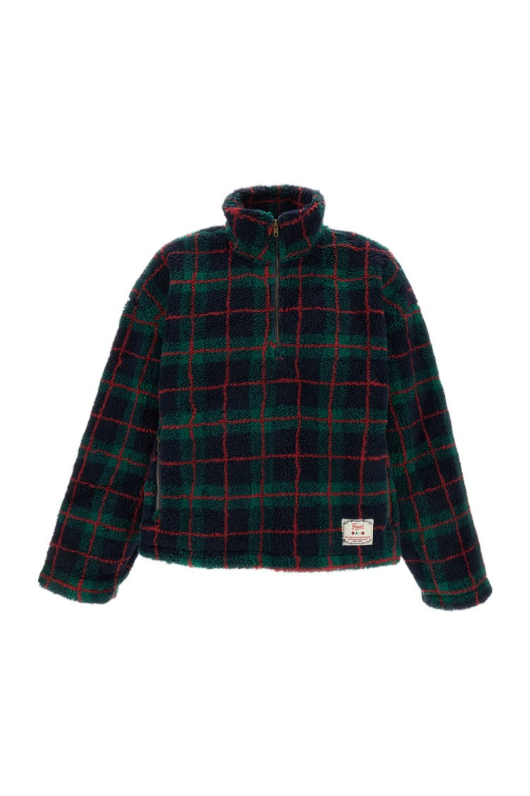 Found Plaid Quarter Zip Fleece Pullover