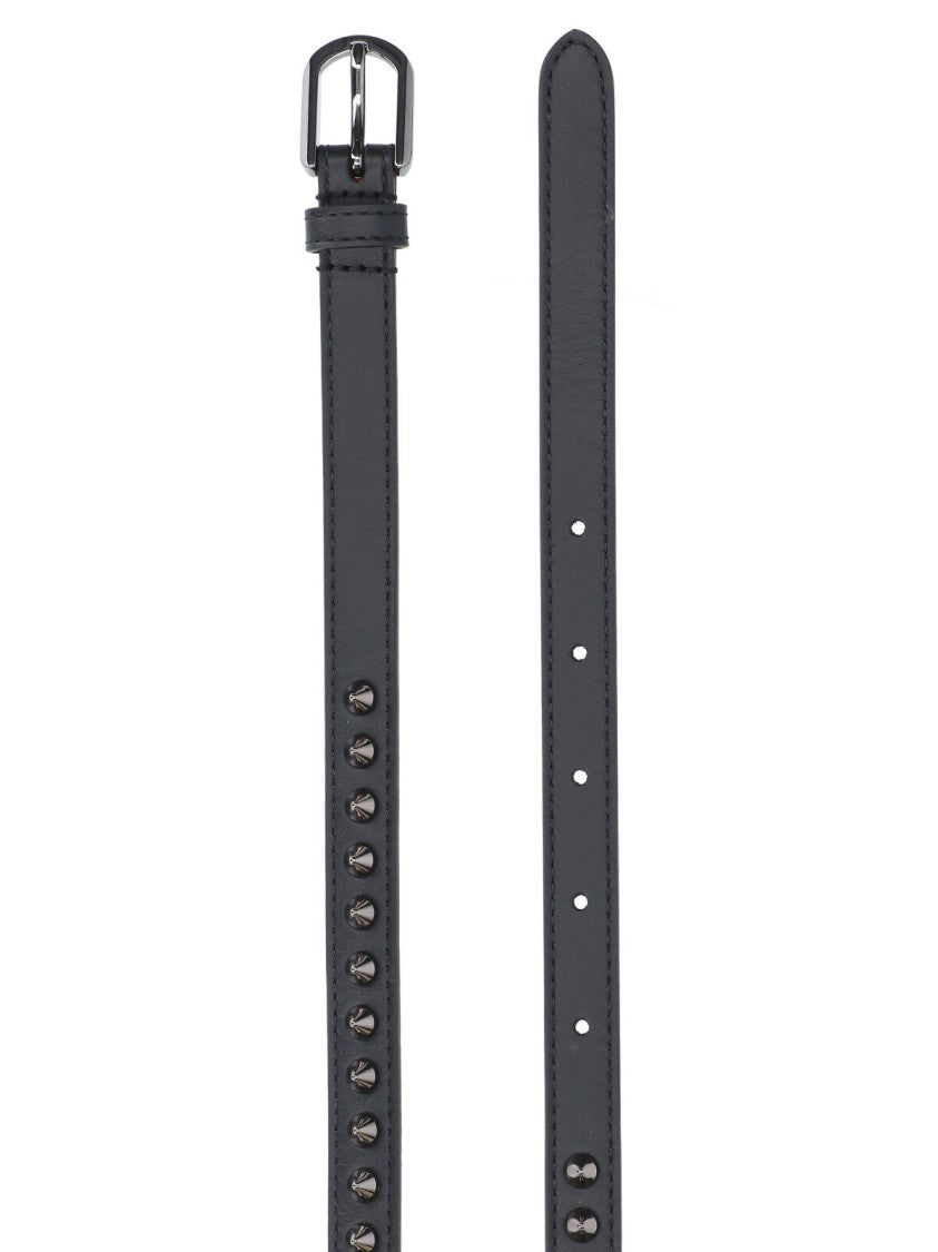 Christian Louboutin "Loubispikes" Belt – Black