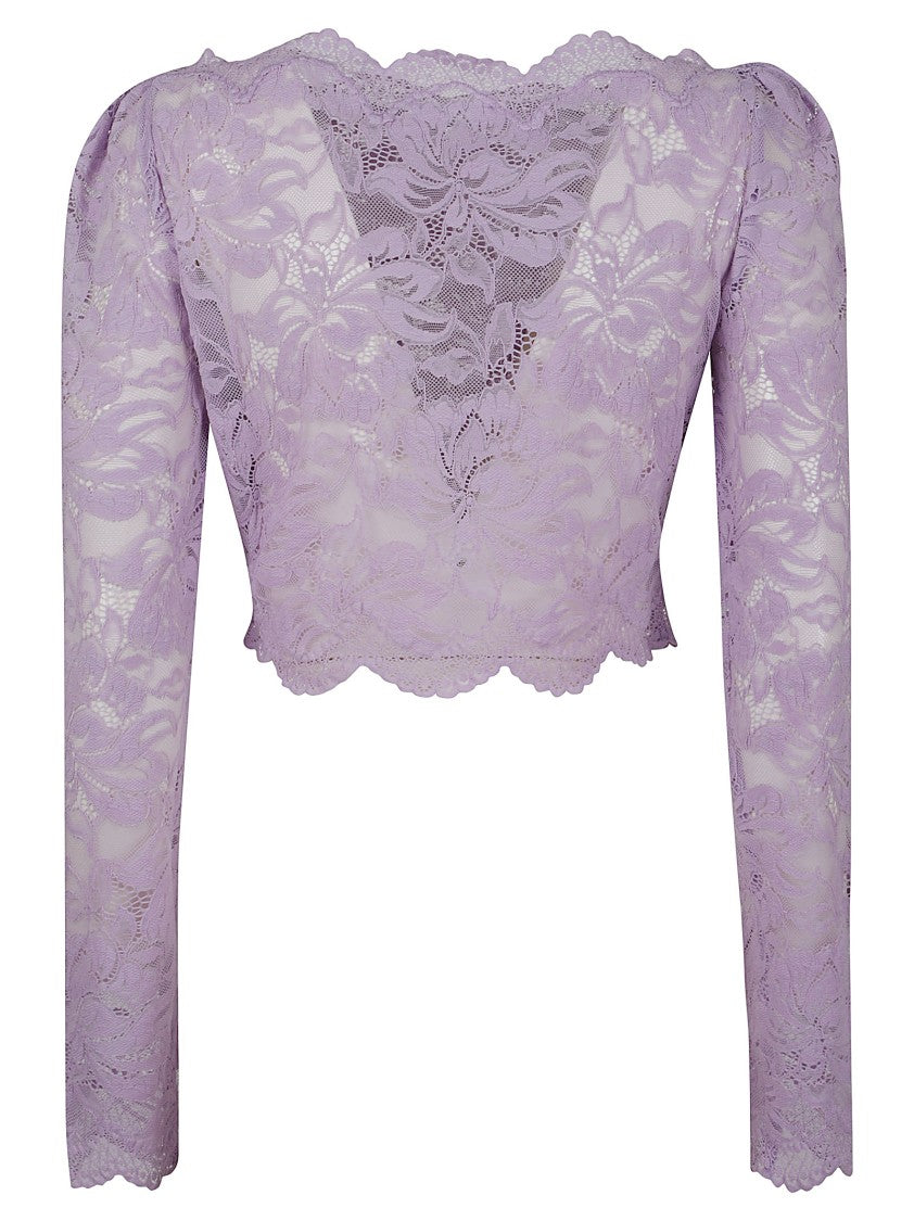 Rabanne Cropped Lace Top