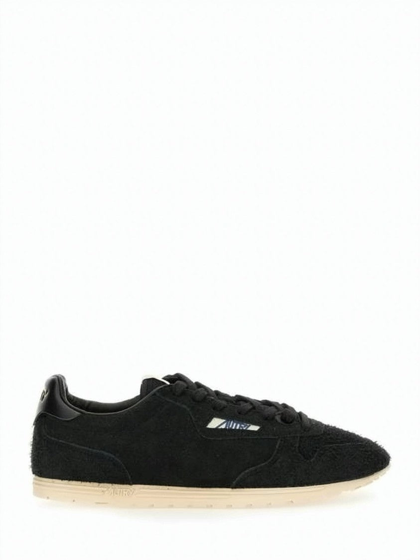 Autry Suede And Nylon Sneakers With Textured Outsole