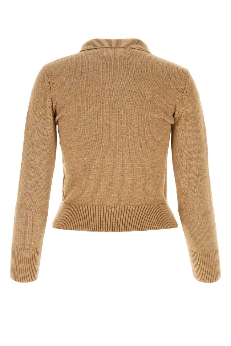 Isabel Marant Étoile Melange Biscuit Cotton Blend Nola Polo Shirt