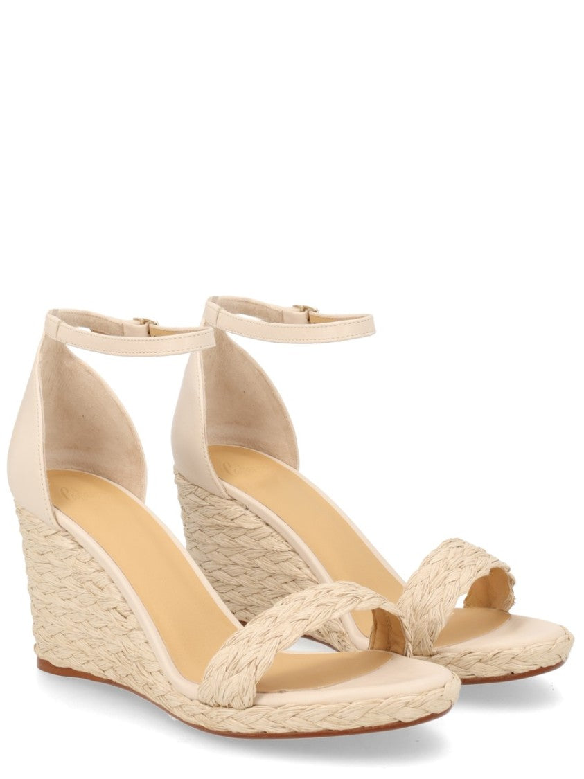 Castaner Woven Raffia Braided Wedge Sandals
