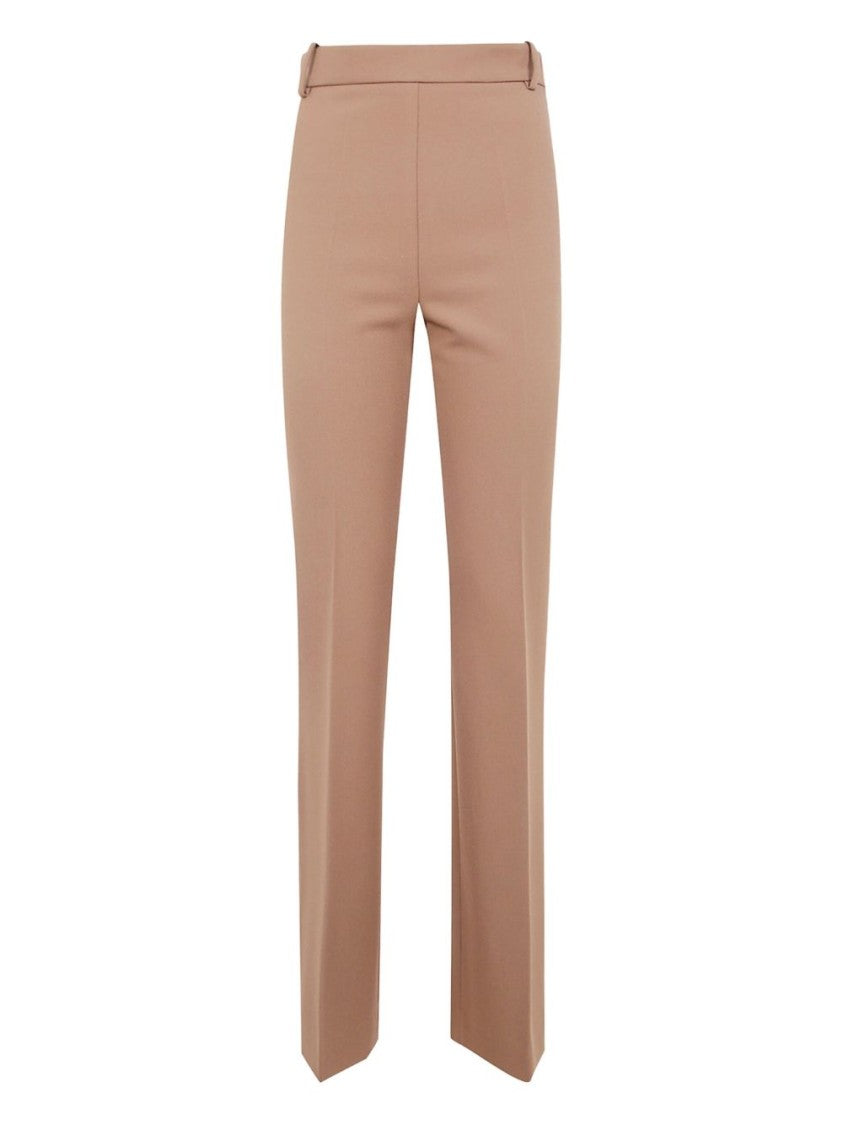 Pinko Tailored Beige Trousers With Clean Waistband