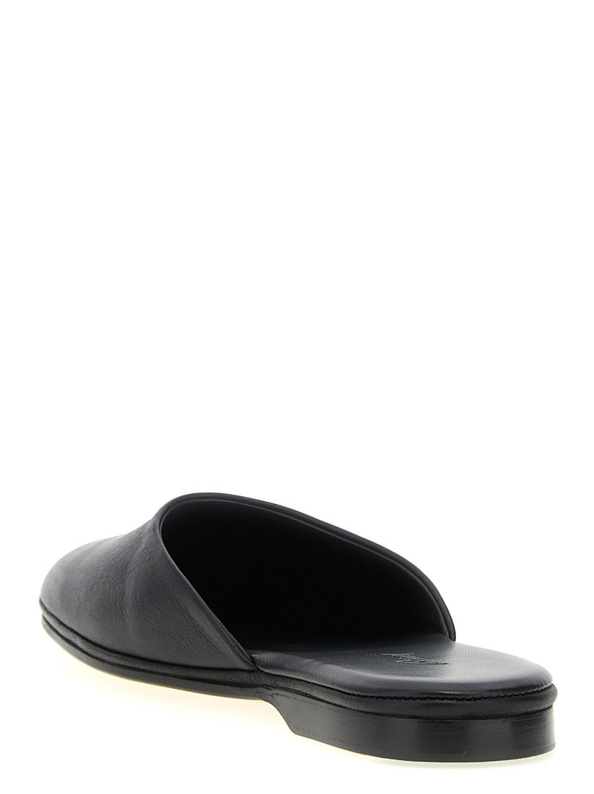 Brioni Leather Sabots