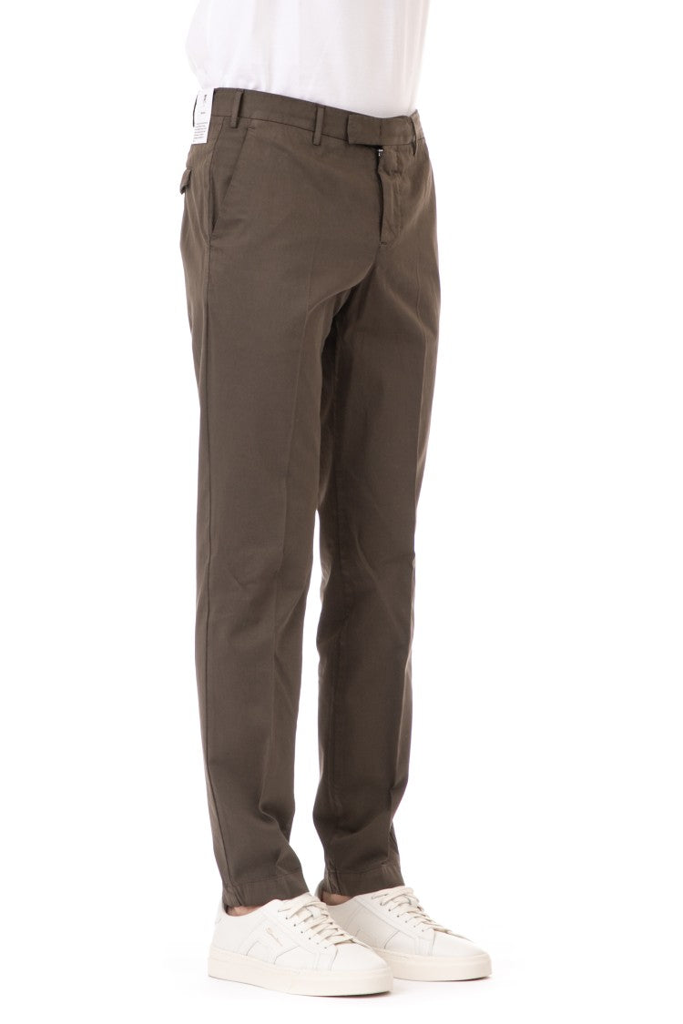 Pt Torino Cotton-Silk Master Fit Trousers