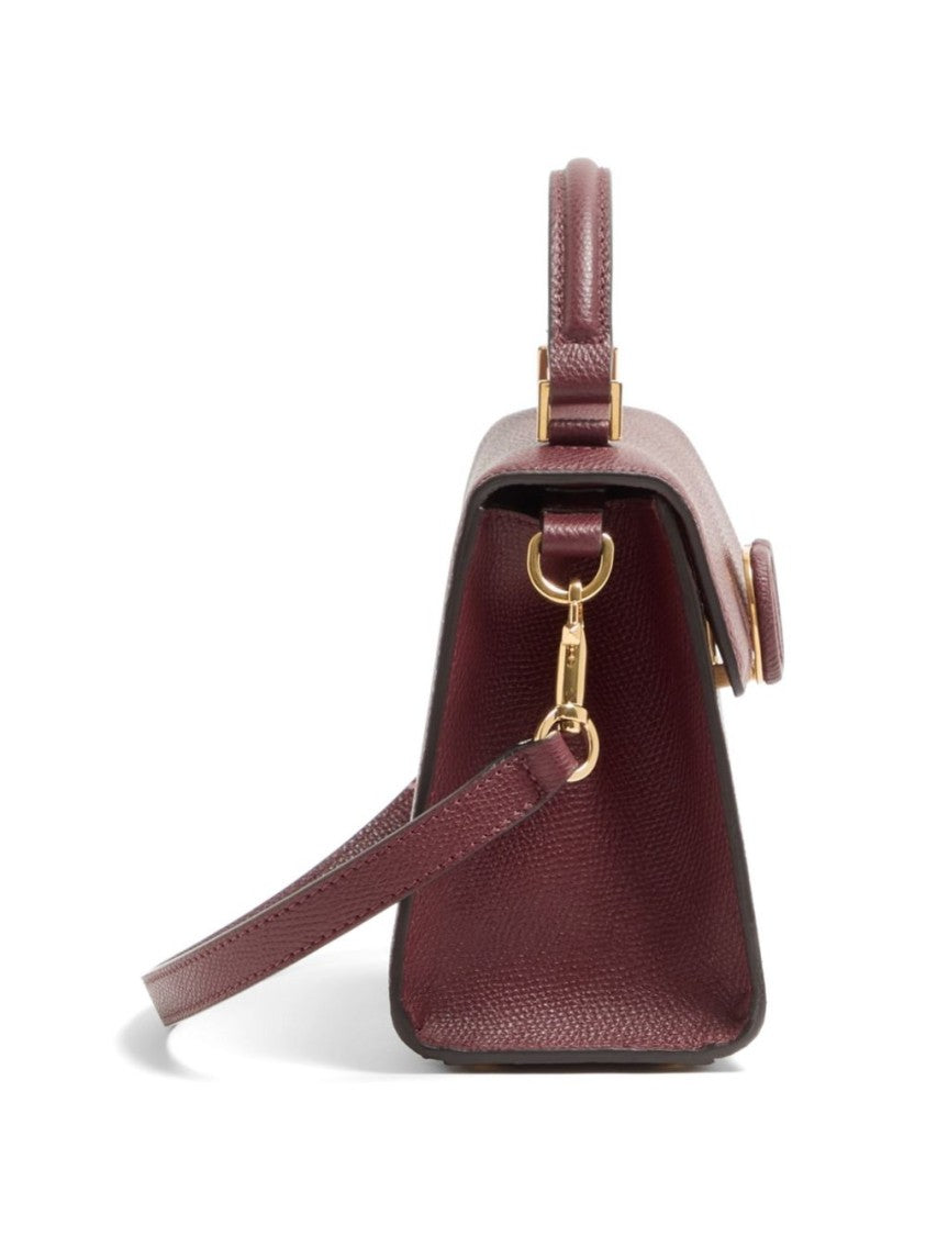 Valentino Garavani Textured Leather Wallet With Top Handle