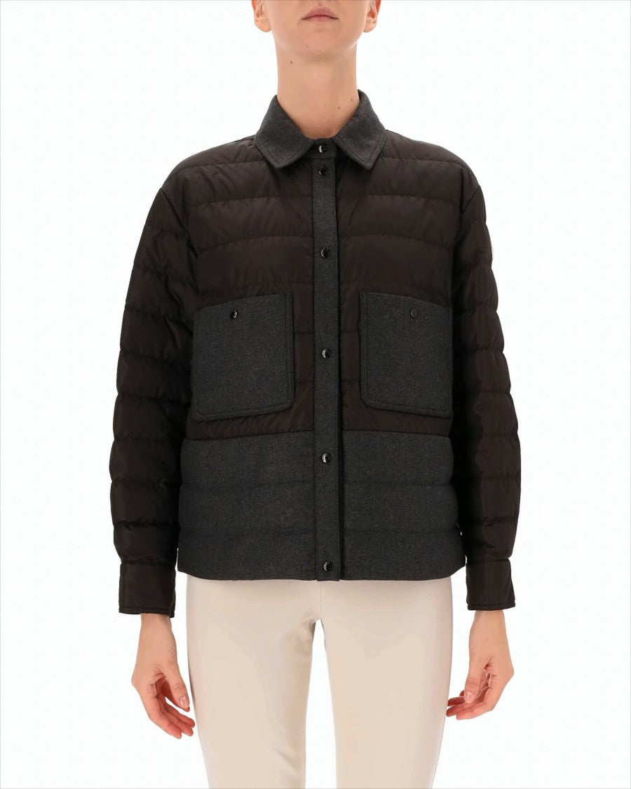 Moncler Quilted Padded Shirt Jacket With Flap Pockets