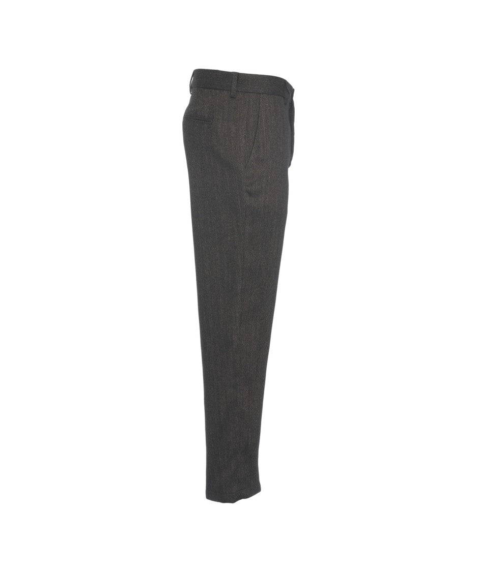Luis Trenker Straight Leg Trousers With Timeless Woven Pattern