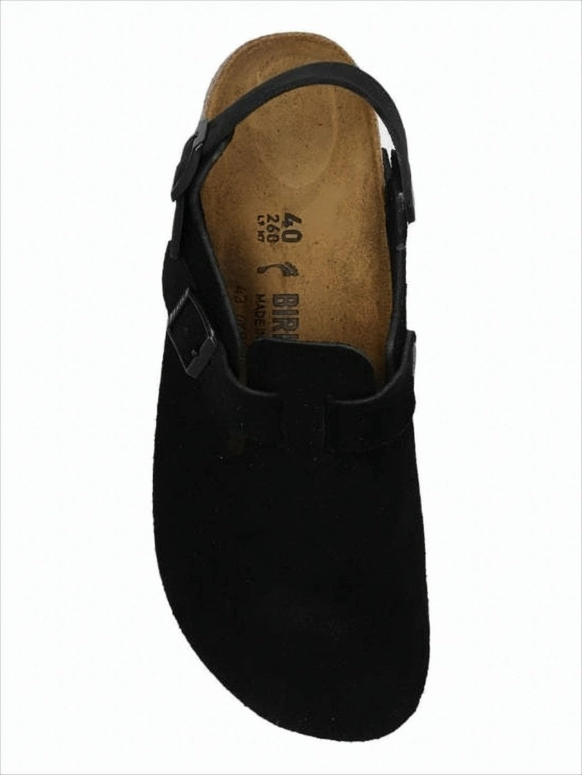 Birkenstock Closed-Toe Suede Sandals With Adjustable Strap