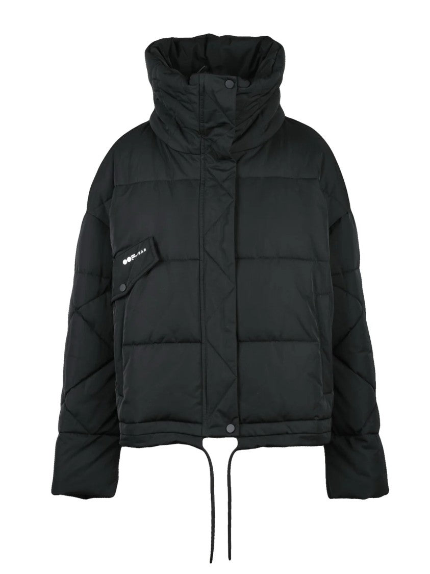 Oof Black Polyester Down Coat