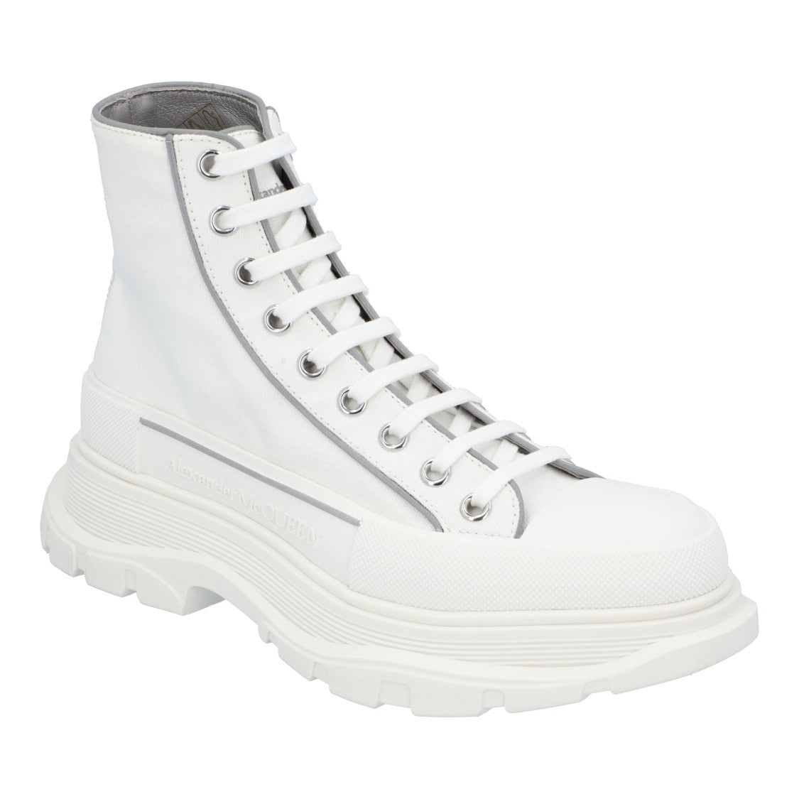 Alexander Mcqueen Tread Slick Boots 'White Grey'