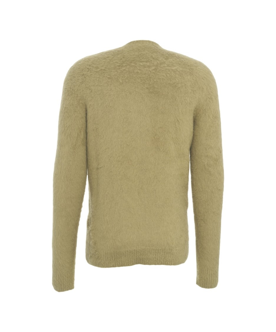 Roberto Collina Brushed Knit Sweater With Classic Crew Neck