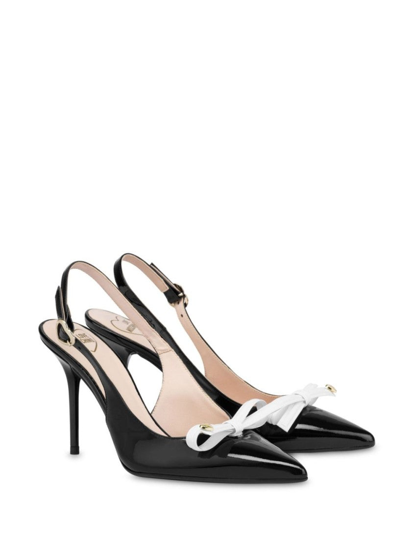 Love Moschino Black Slingback Shoes