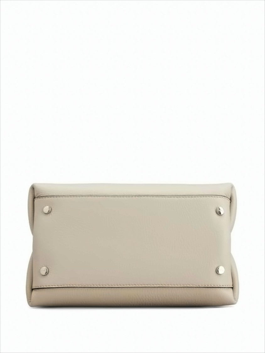 Tod's Textured Calf Leather Shoulder Bag With Detachable Strap