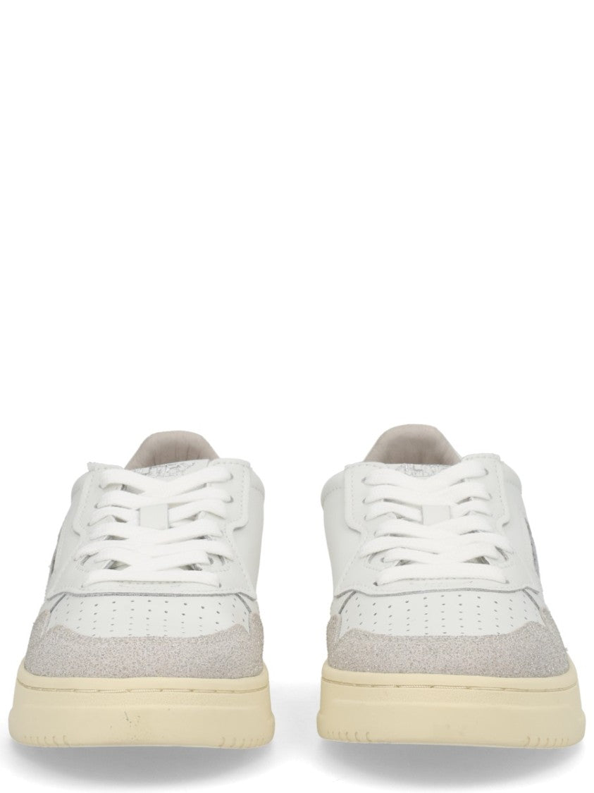Autry Medalist Low Smooth Leather Suede Sneakers