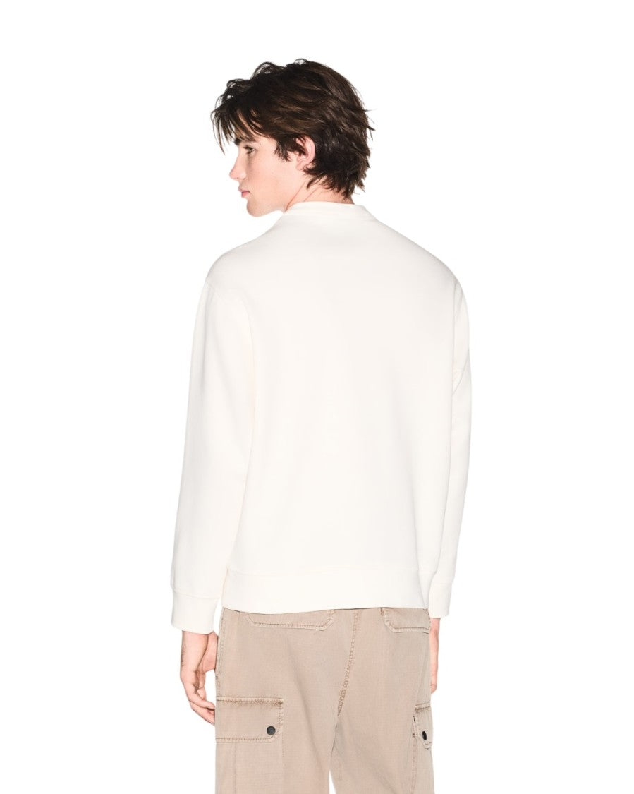 Armani Exchange White Sweatshirt With Minimalist Design