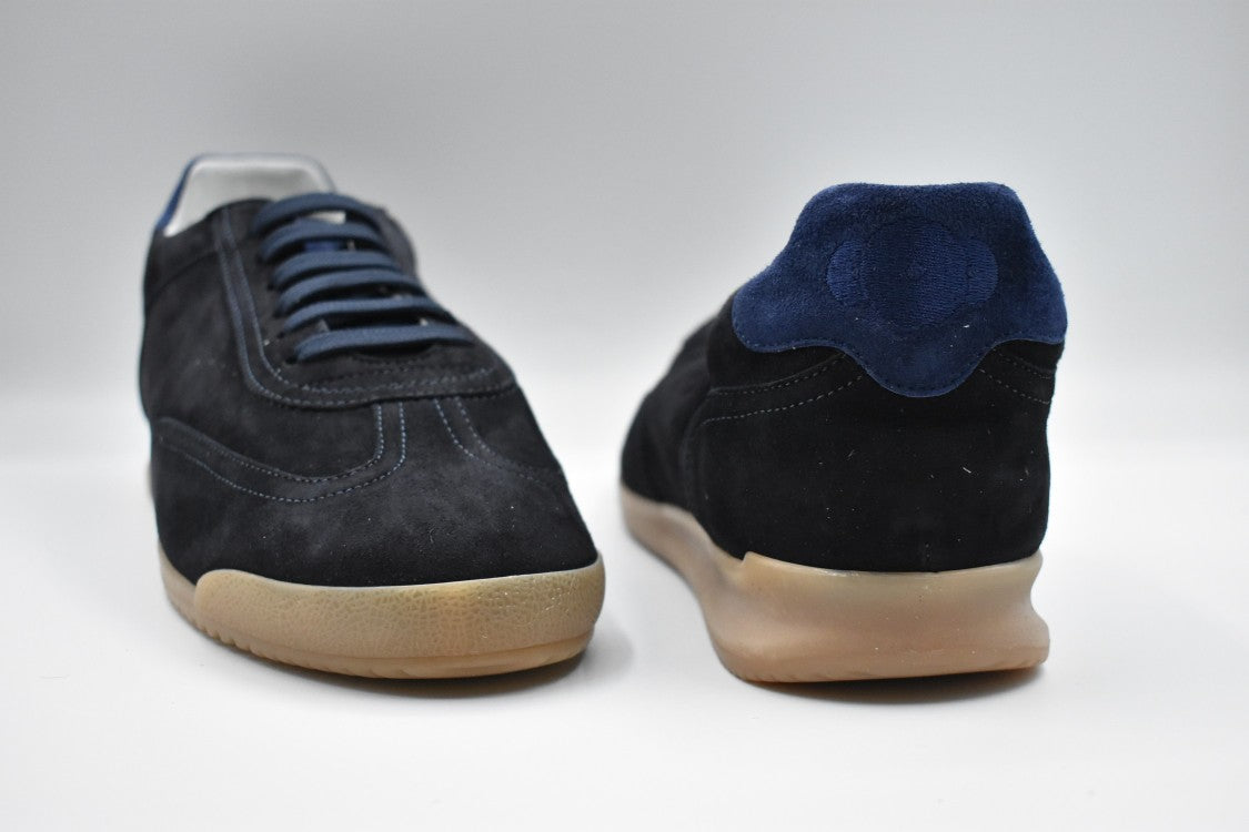 Soldini Laced Blue Flat Shoes With Smooth Upper