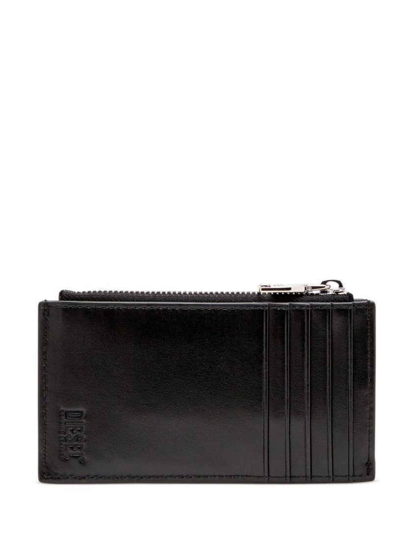 Diesel Rectangular Black Polyamide Clutch With Oval Emblem