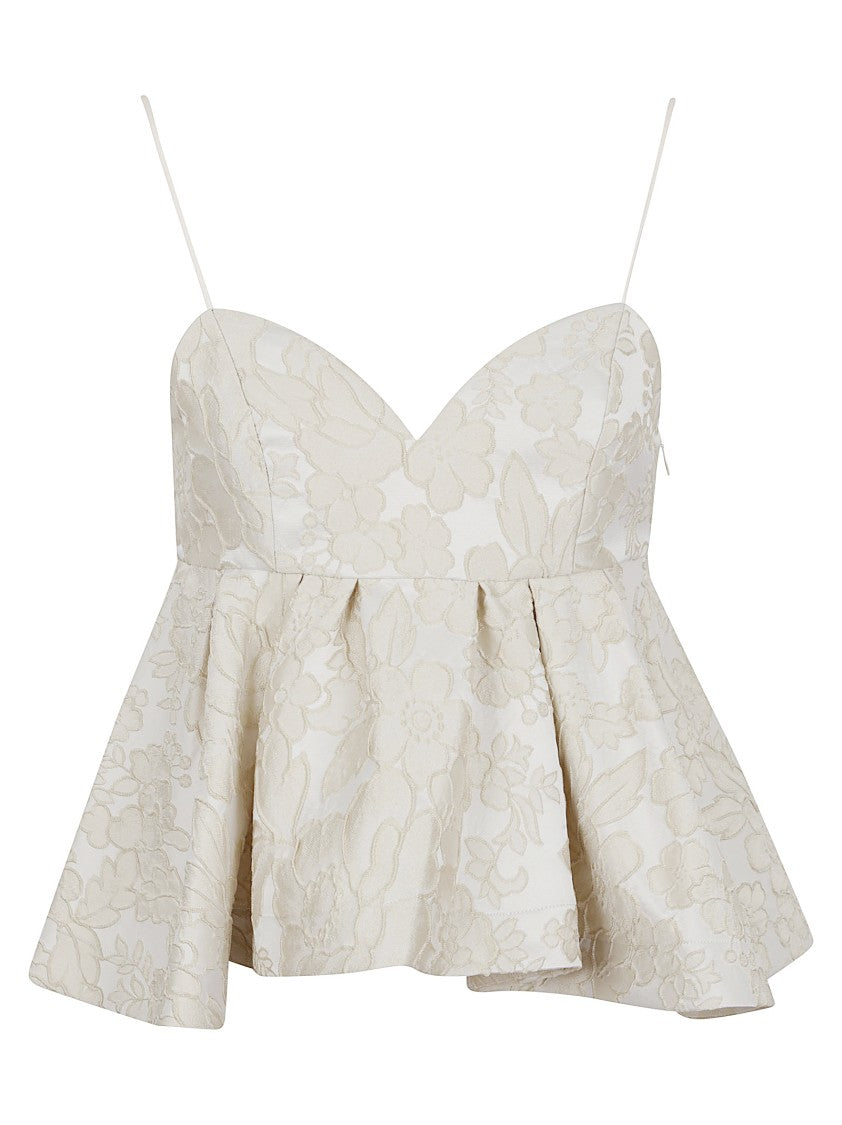 La Double J Nude Polyester Blend Top