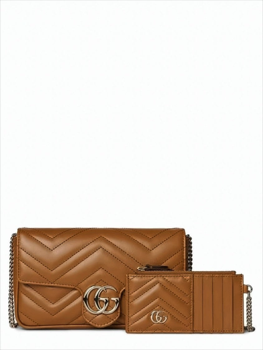 Gucci Rectangular Quilted Leather Crossbody Bag