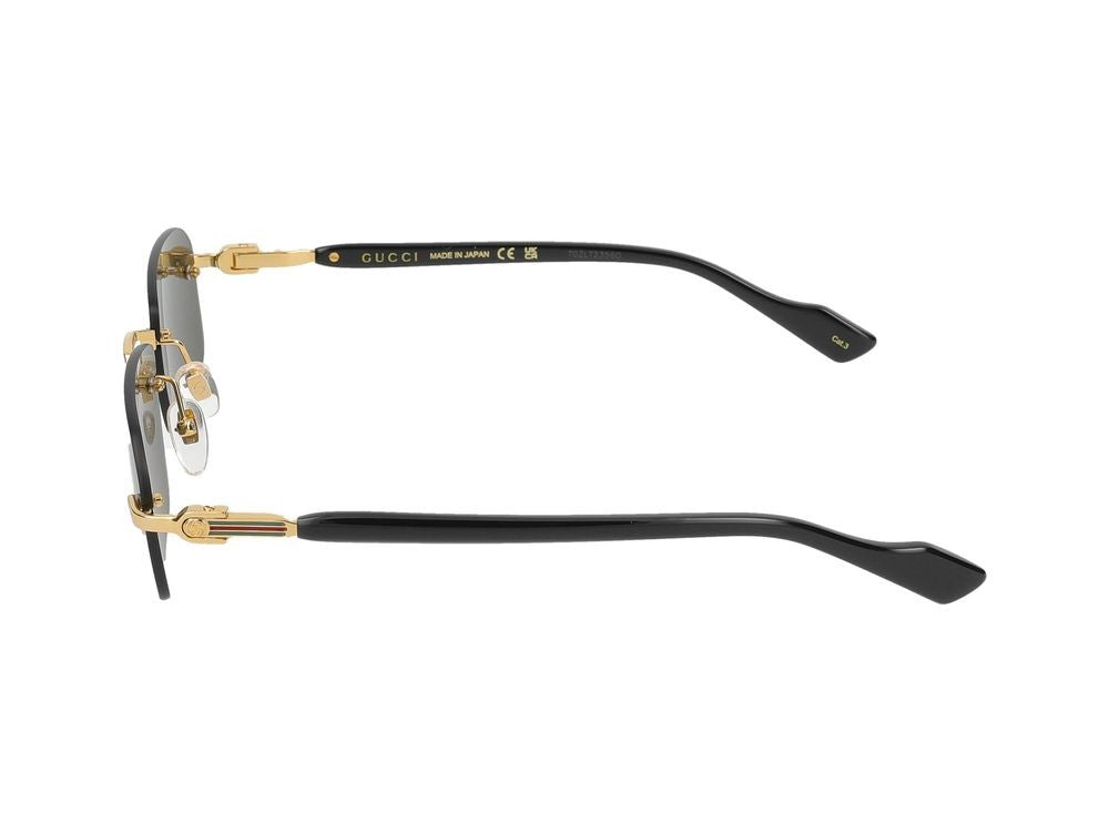 Gucci Sunglasses Gg1221s 001 Gold Black Grey 56/16/140
