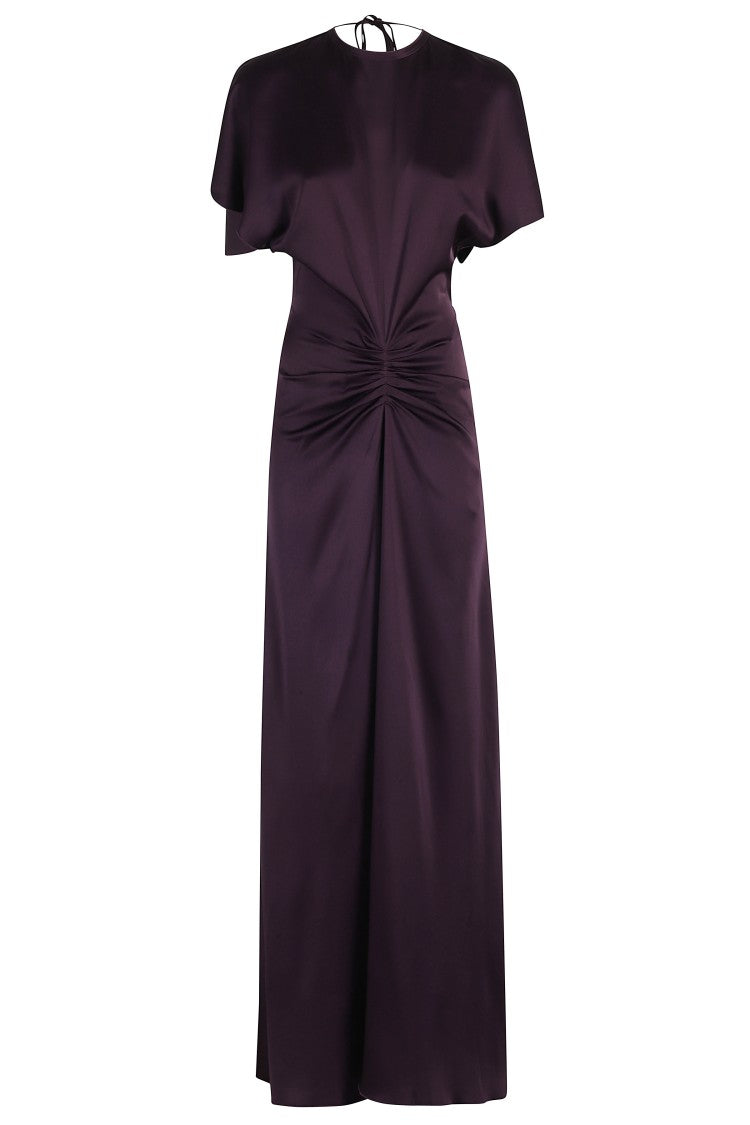 Victoria Beckham Gathered Waist Floor Length Dress
